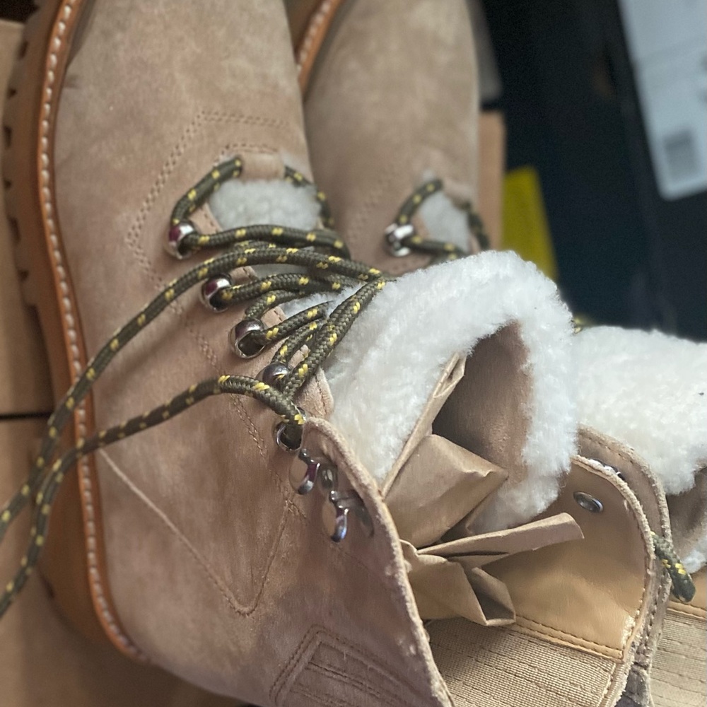 Marc Fisher Izzy Shearling  Boots NWOB - Picture 5 of 12
